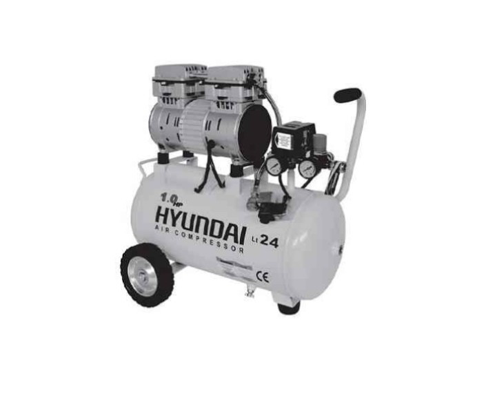 کمپرسور باد ۲۴ لیتری سایلنت هیوندای مدل 1024-AC