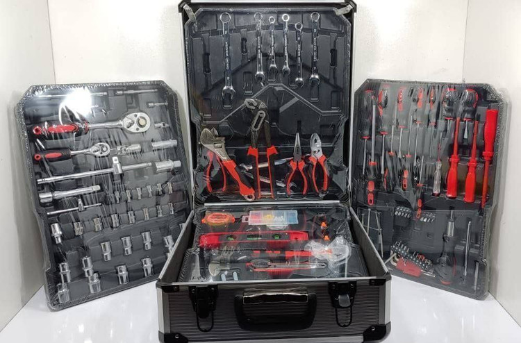 جعبه بکس، کیف ابزار چمدانی ۱۸۷ پارچه کربن مدل 187PC