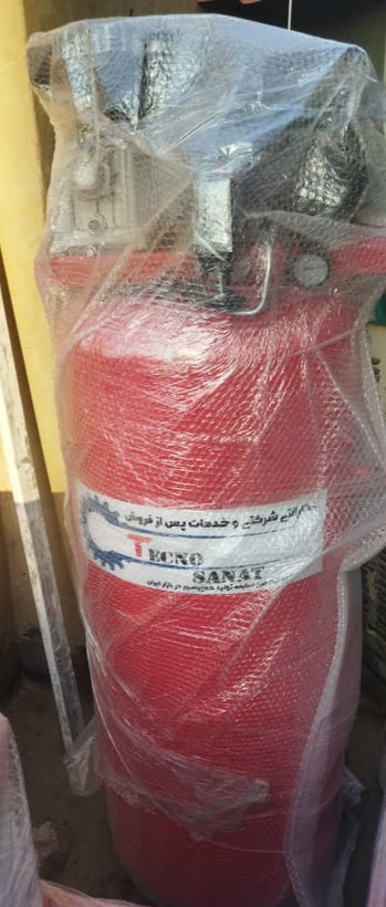 کمپرسور ۲۵۰ لیتری دو سیلندر 2/5 اسب ایستاده تکنو صنعت مدل 2065