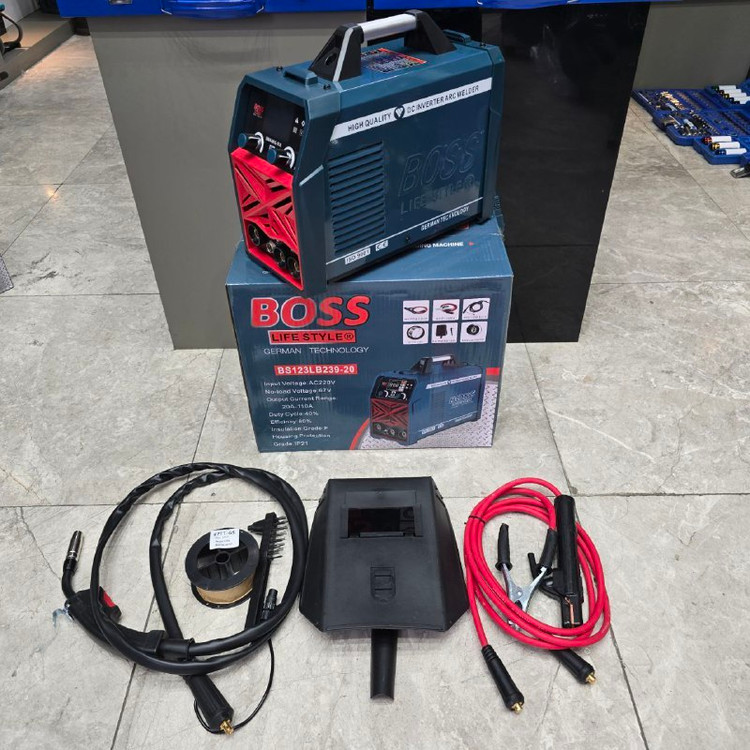 دستگاه جوش CO2 دوکاره 550 دو دیجیتال اتاق متوسط باس مدل MIG/MMA-550