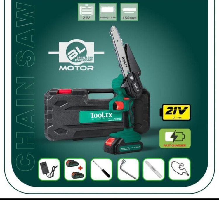 اره زنجیری شارژی ۱۵ سانت ۲۱ ولت تولیکس مدل TX2620BR