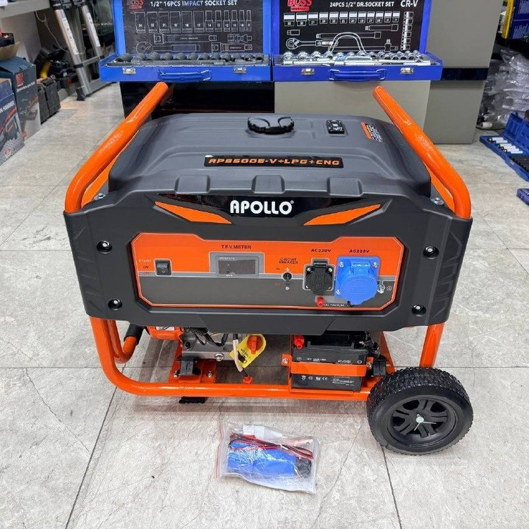 موتور برق 8.5 کیلووات سه گانه سوز استارتی آپولو مدل 8500V