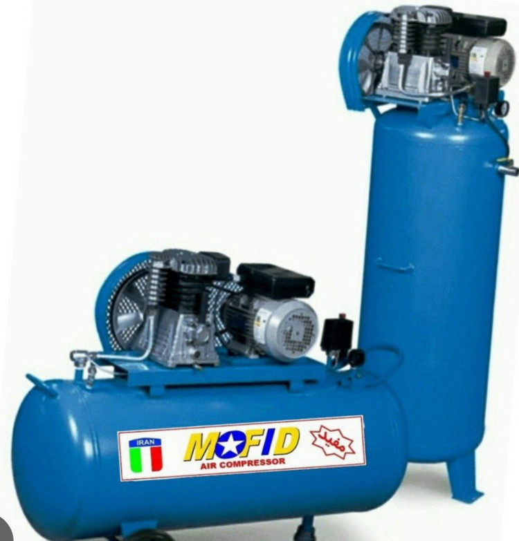 کمپرسور 250 لیتری روغنی-تسمه ای خوابیده مفید مدل 250Oil