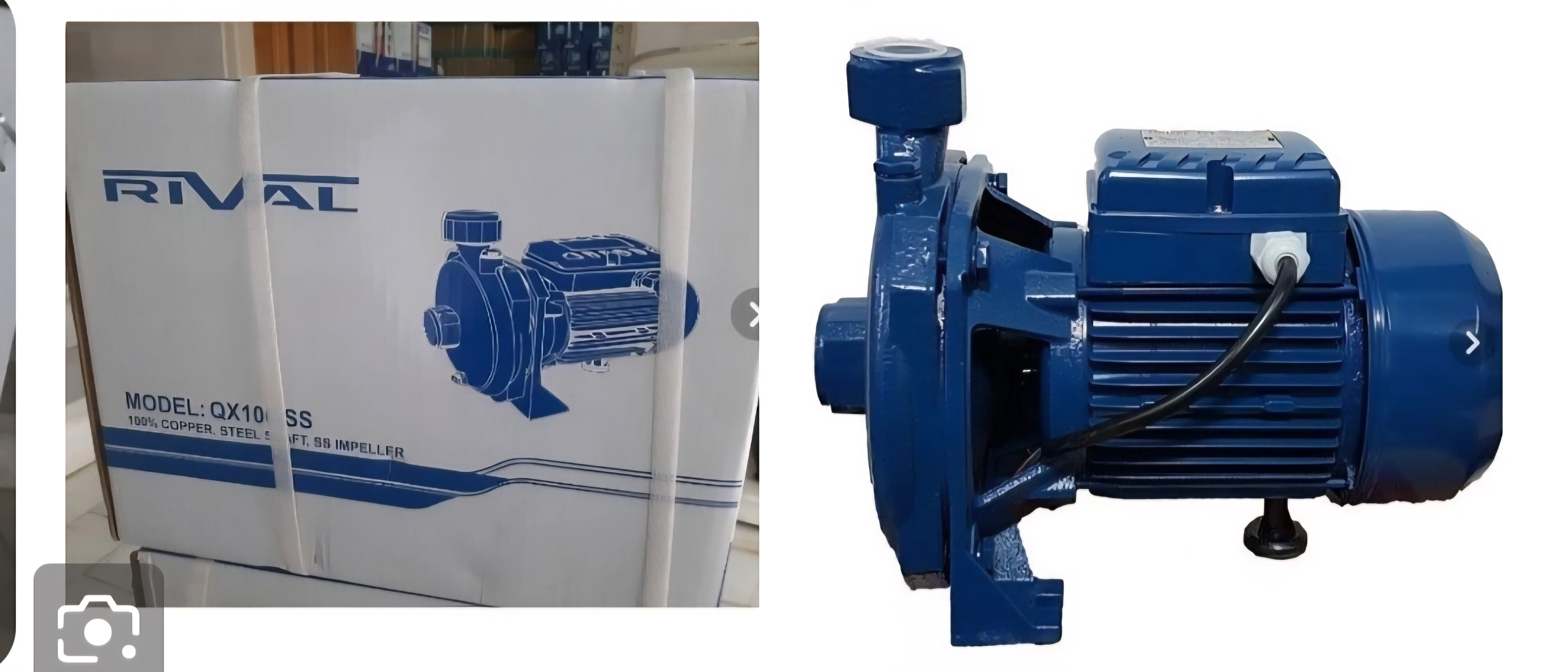 پمپ آب یک اسب بشقابی ریوال مدل QX100SS
