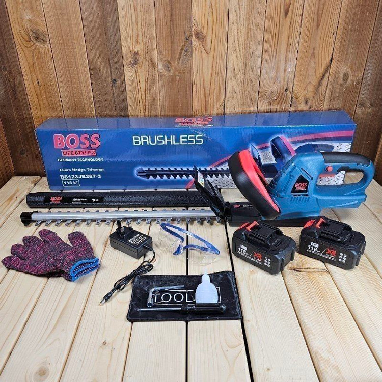 شمشاد زن شارژی 118 ولت 50 سانتی براشلس باس مدل BS-TRIMMER