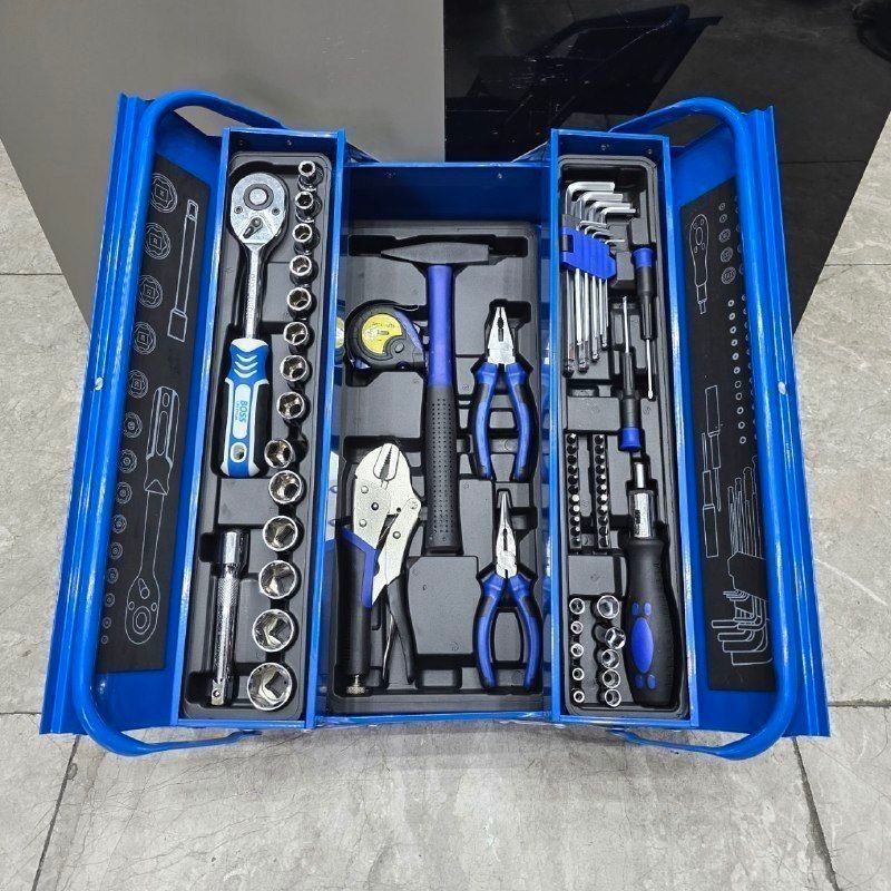 جعبه بکس و ابزار 65 عددی صنعتی باس مدل BS-65