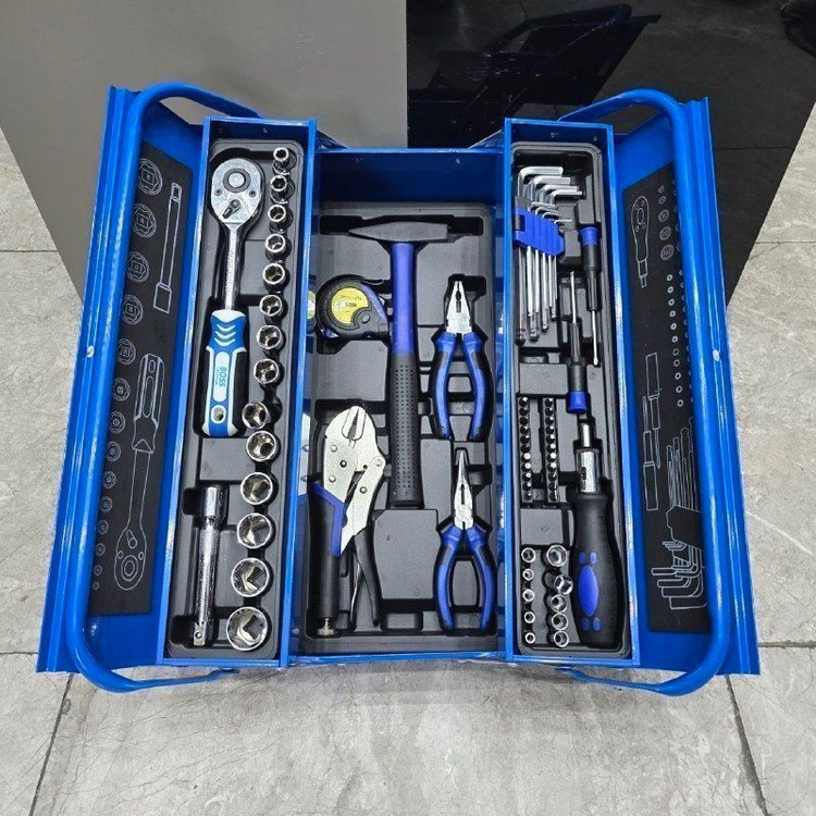 جعبه بکس و ابزار 65 عددی صنعتی باس مدل BS-65